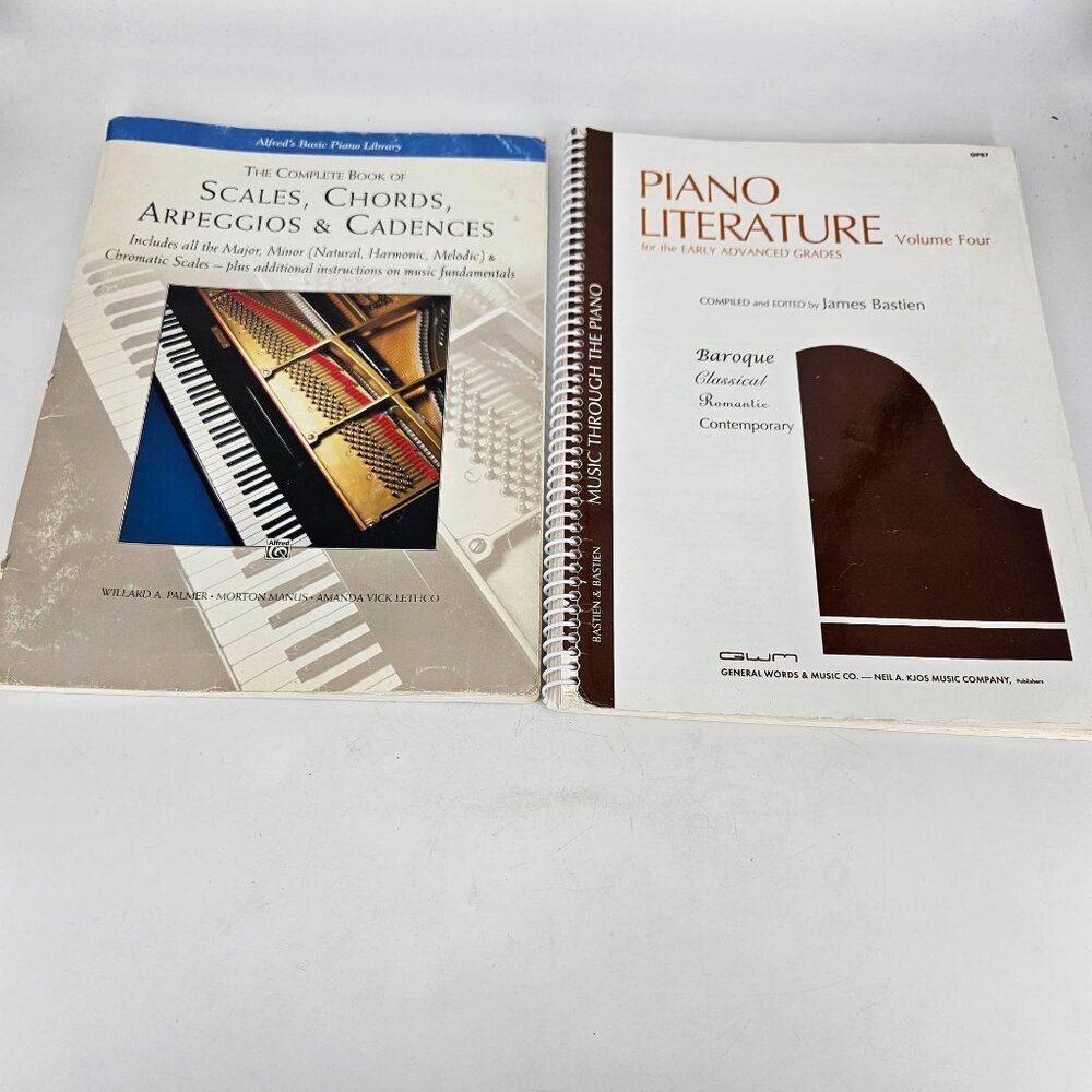 Piano Sheet Music Book Alfred Scales Chord Arpeggio Cadence GWM Literature Vol 4